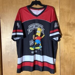 The Simpson’s Bart Simpson hockey Jersey, size 2XL